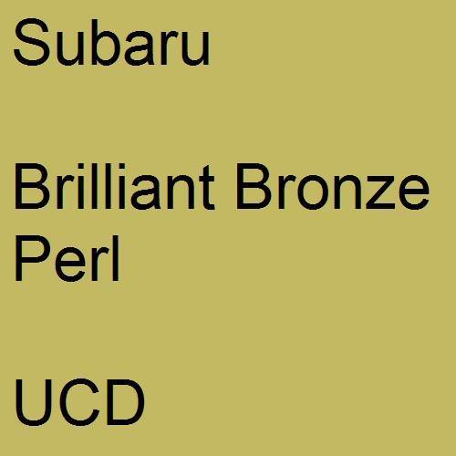 Subaru, Brilliant Bronze Perl, UCD.